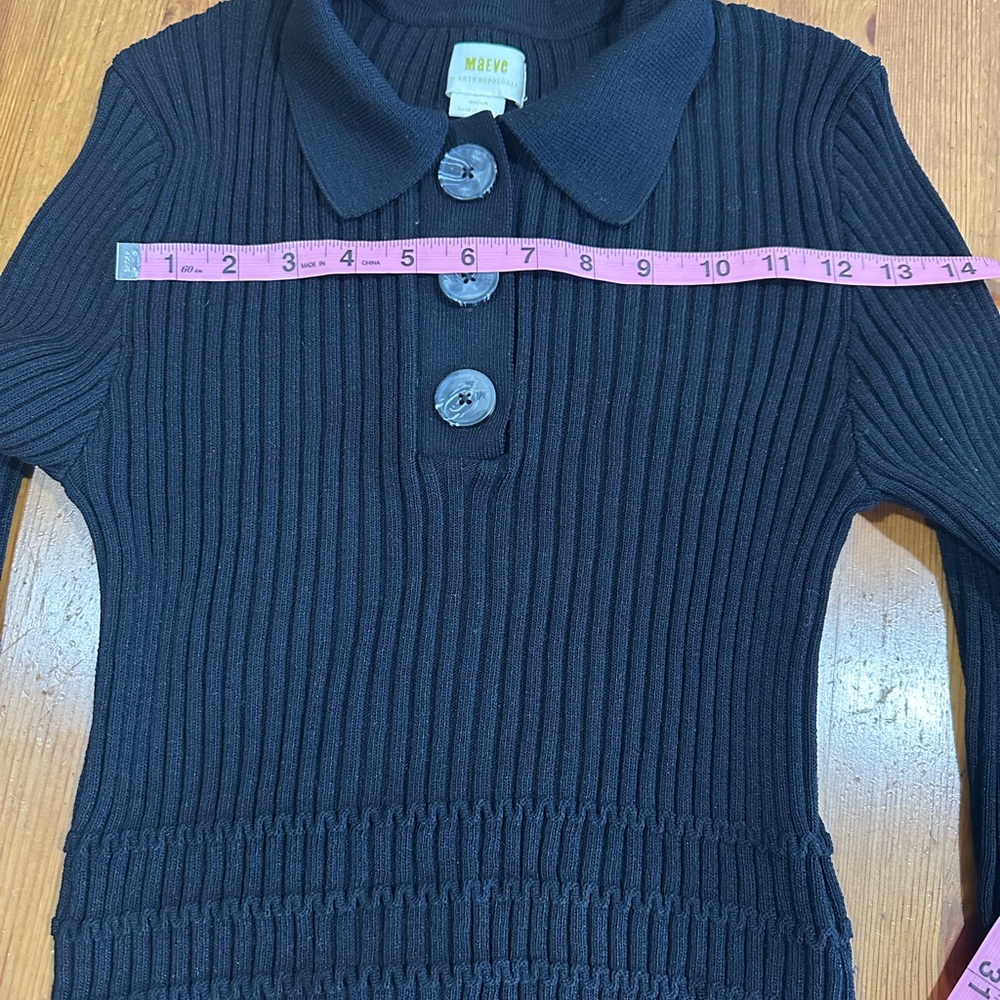 Maeve  by Anthropologie Black Knit Top - Picture 12 of 12